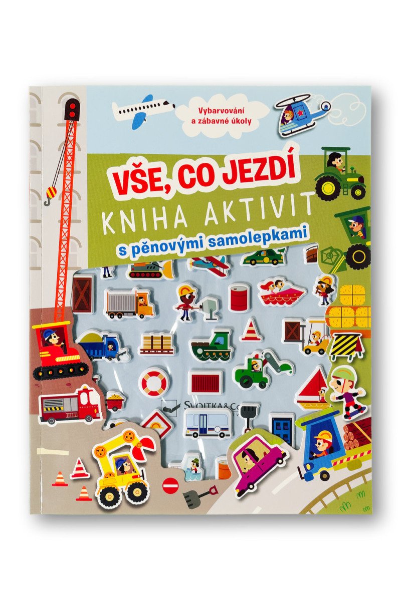 Vše co jezdí - Kniha aktivit s pěnovými samolepkami
