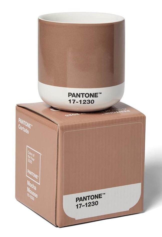 Pantone Cortado Termohrnek - Mocha Mousse 17-1230 barva roku 2025