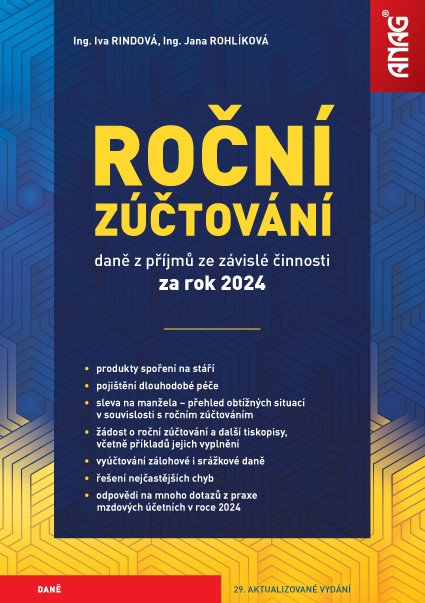 Roční zúčtování daně z příjmů ze závislé činnosti za rok 2024 – Rindová Iva
