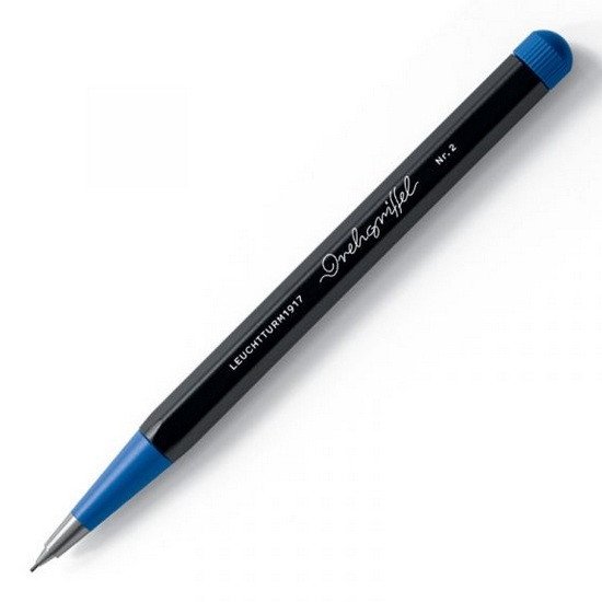 Drehgriffel Nr 2 BlackRoyal Blue Bauhaus Edition Mechanical pencil