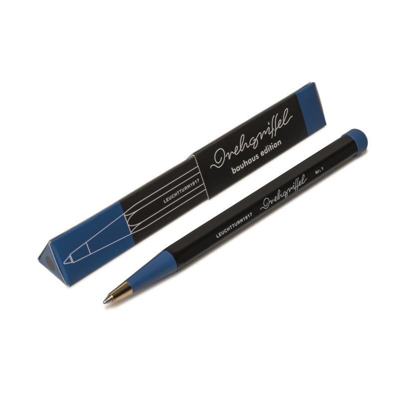 Drehgriffel Nr 1 BlackRoyal Blue Bauhaus Edition Ballpoint pen Royal Blue ink