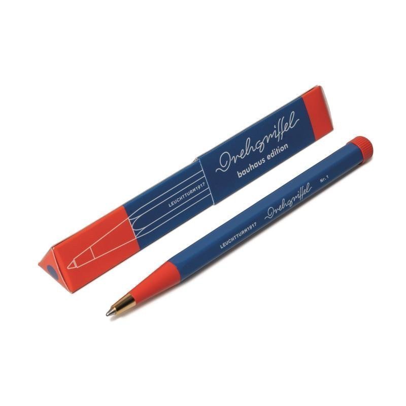Drehgriffel Nr 1 Royal BlueRed Bauhaus Edition Ballpoint pen Royal Blue ink