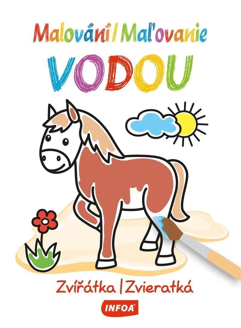 Malování vodou Maľovanie vodou - Zvířátka Zvieratká