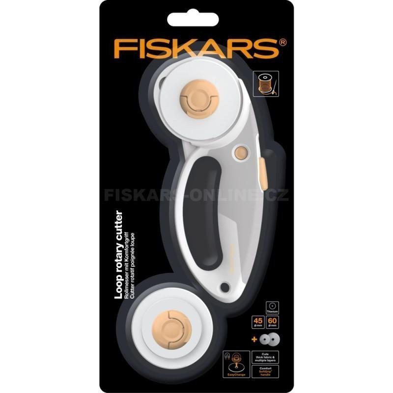 Fiskars Řezací kolečko dvě čepele 45 mm60 mm