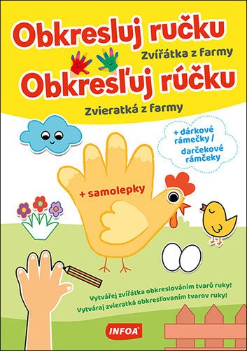 Obkresluj ručku - Zvířátka z farmy Obkresľuj rúčku - Zvieratká z farmy samolepky