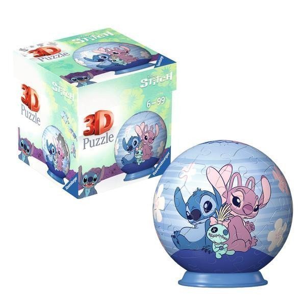 3D Puzzle-Ball Disney Stitch - Stich Angel 54 dílků