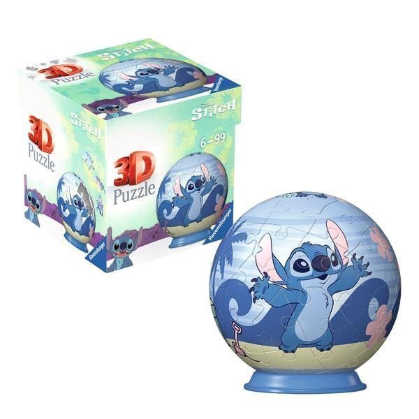 3D Puzzle-Ball Disney Stitch - Stitch 54 dílků