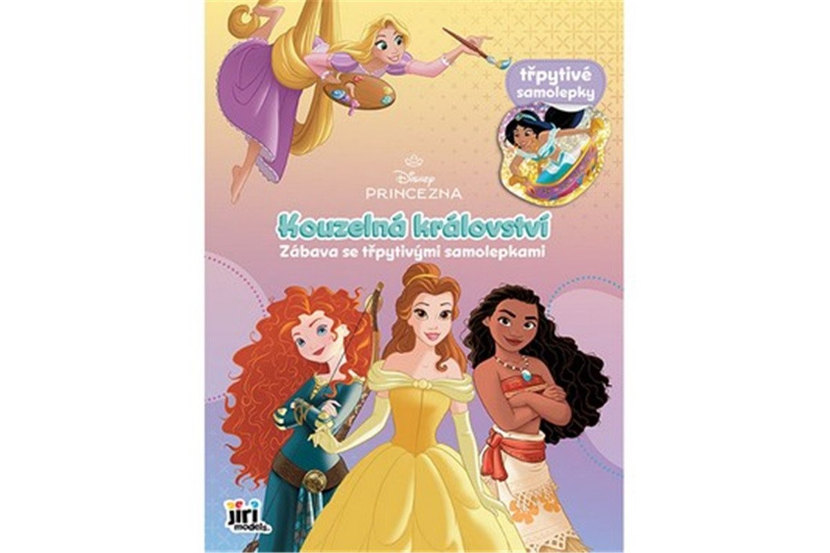 Disney Princezny - Zábava se třpytivými samolepkami