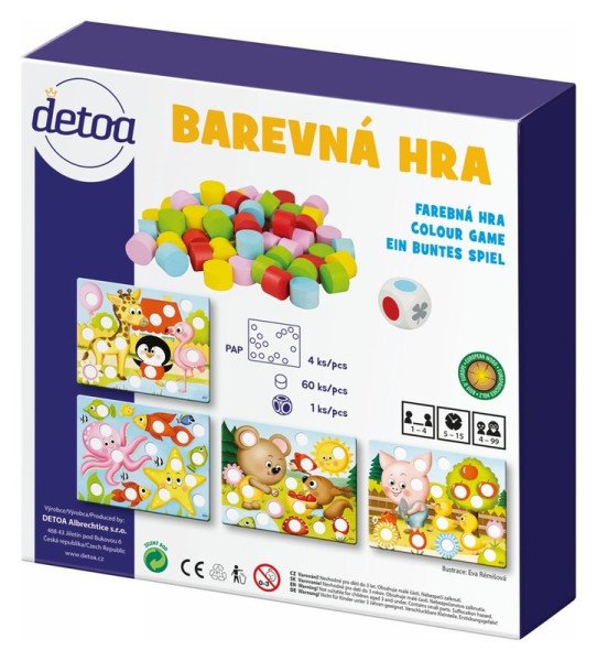 Mozaika/vkládačka - barevná hra