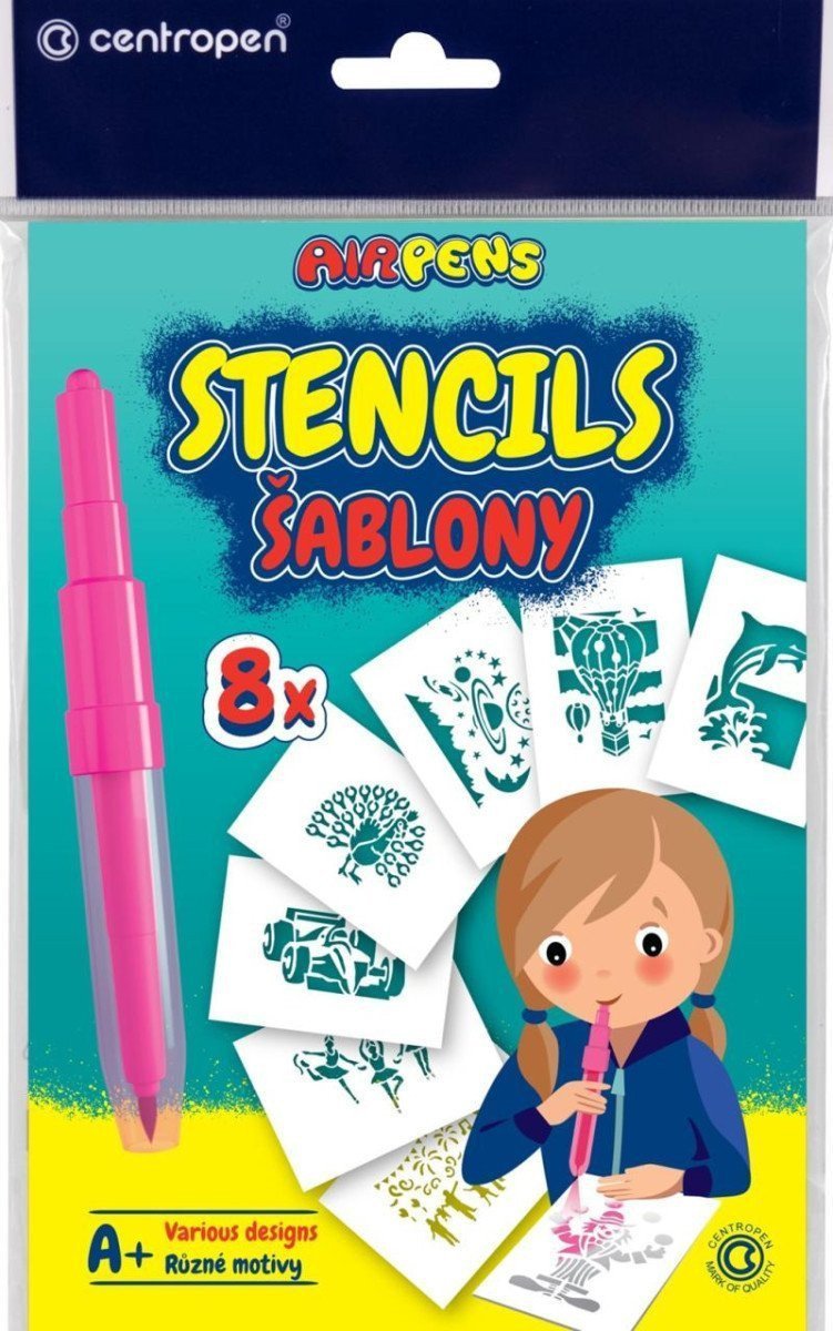 Centropen šablony k foukacím fixům 9996 A mix motivů I