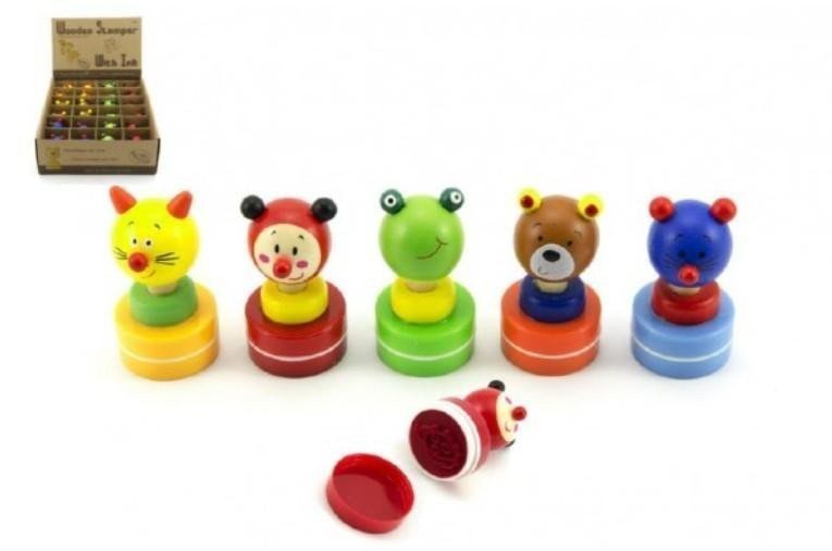 Razítko kulaté ve tvaru zvířátek 6 cm - mix druhů