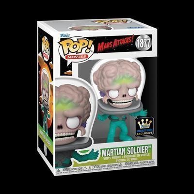 Funko POP Movies Mars Attacks - Martian Soldier s možností Glow CHASE verze 1877