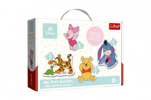 Baby puzzle Disney Medvídek Pú 4v1 2 3 4 5 dílků
