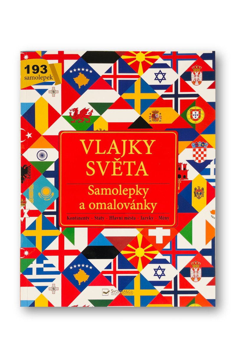 Vlajky světa - Samolepky a omalovánky