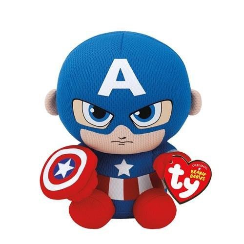 Beanie Babies Marvel - CAPTAIN AMERICA 15 cm