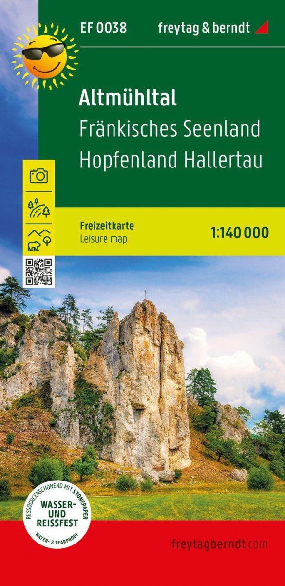 Altmühltal 1140 000 rekreační mapa