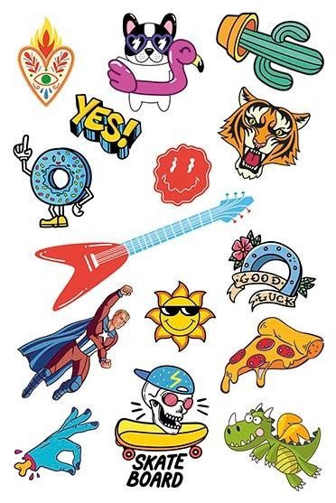 JOVI dětské tetovačky 15ks - Slunce