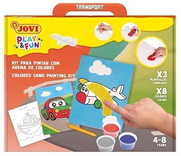 JOVI PLAYFUN sada na malování pískem 12ks - Transport