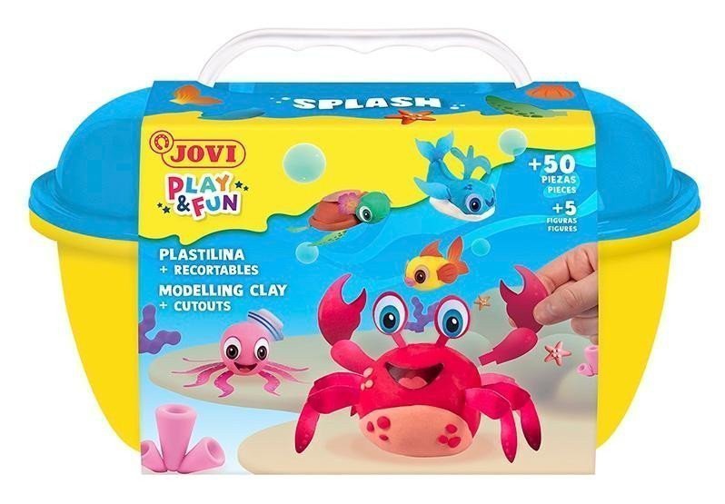 JOVI PLAYFUN plastelína kufřík 50ks - Splash