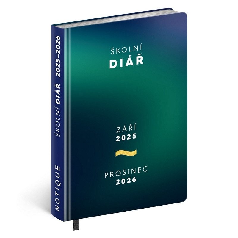 Školní diář 20252026 Zelený září 2025 - prosinec 2026 98 × 145 cm