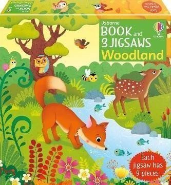 Usborne Book and 3 Jigsaws Woodland – Taplin Sam