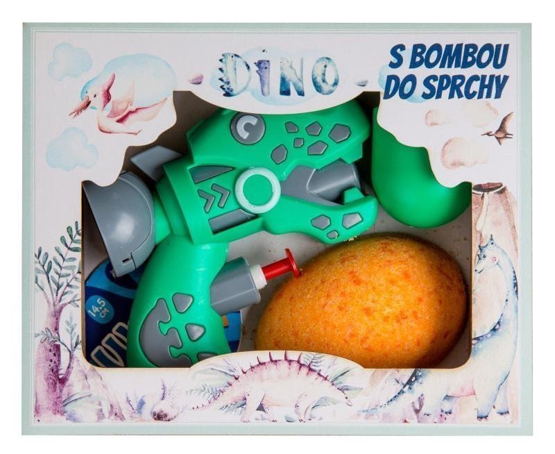 Kosmetická sada pro děti DINO šumivá bomba vodní pistolka