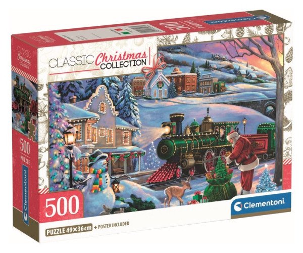 Puzzle Vánoční vlak 500 dílků