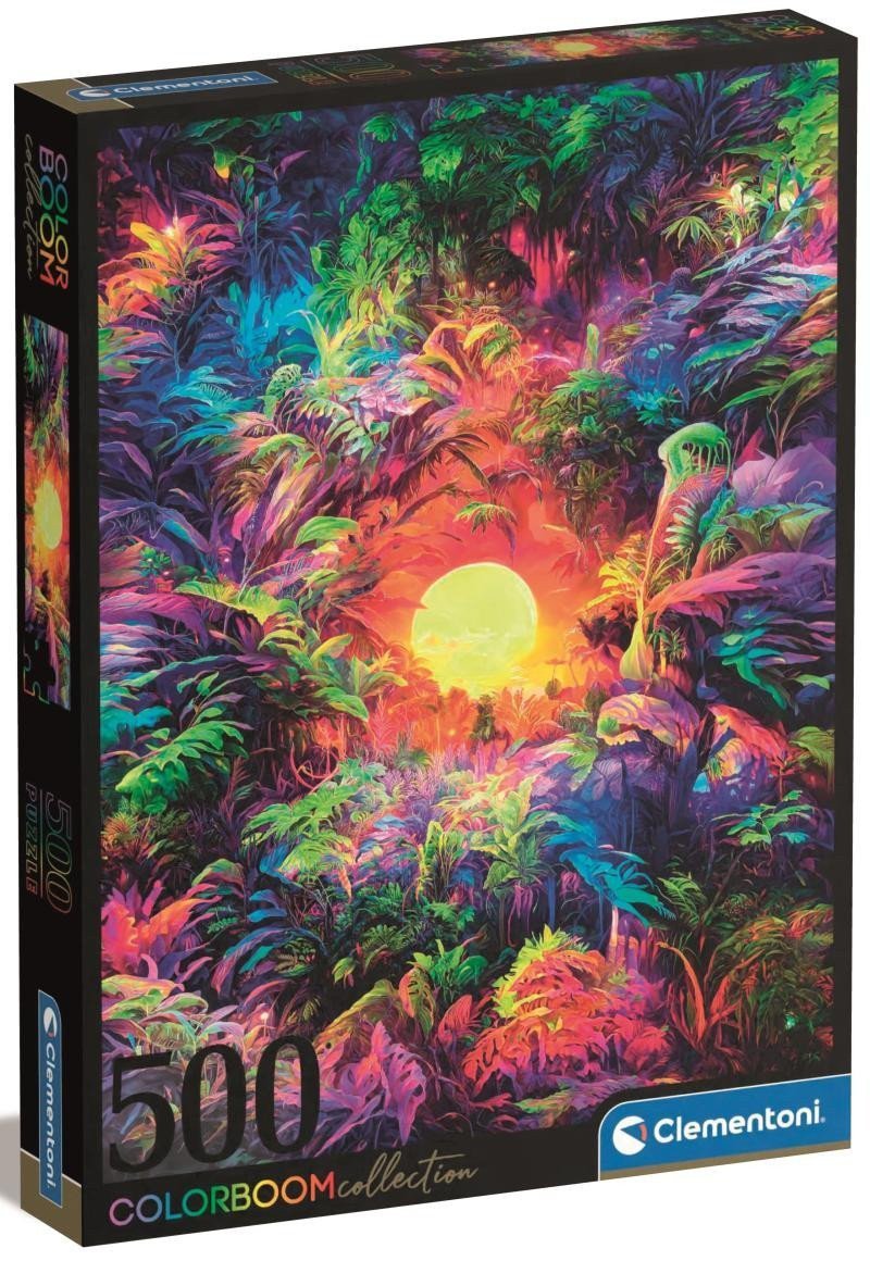 Puzzle Psychedelic Jungle Sunrise 500 dílků