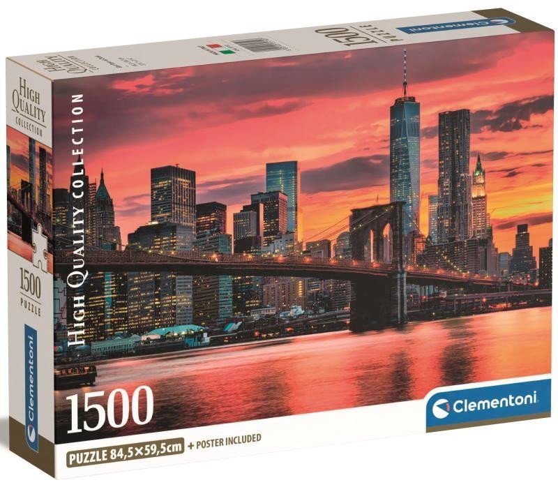 Puzzle East River za soumraku 1500 dílků