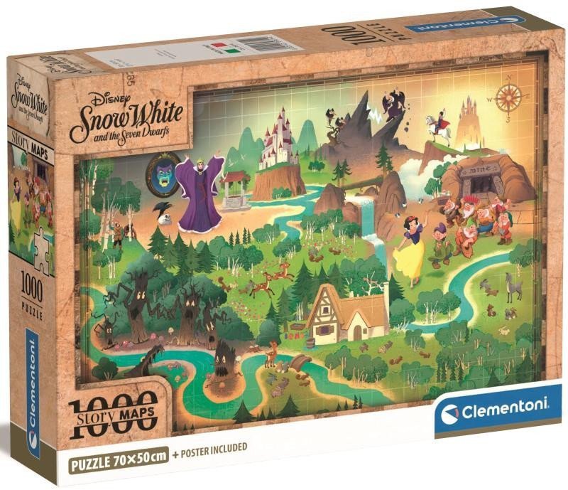 Puzzle Story Maps Sněhurka 1000 dílků