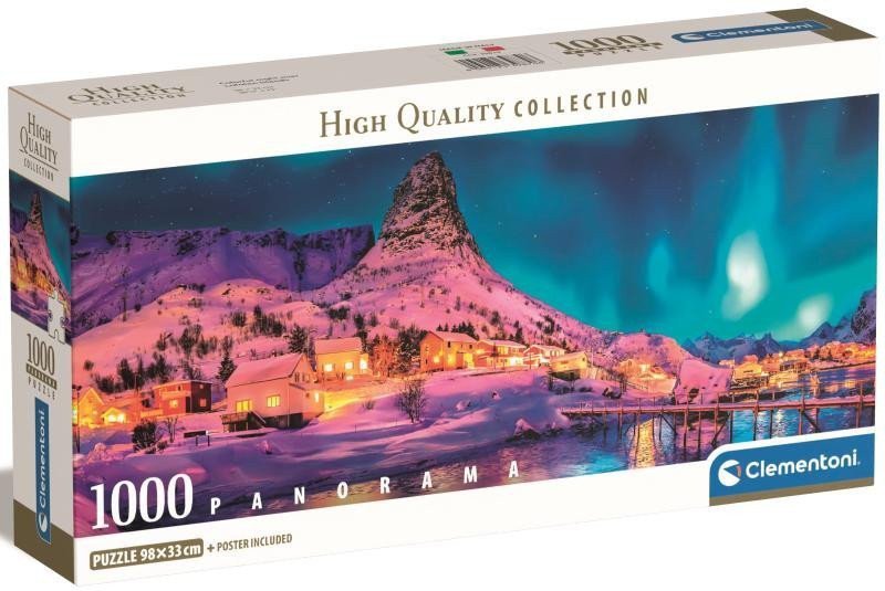 Puzzle Panorama Noční ostrov Lofoty 1000 dílků