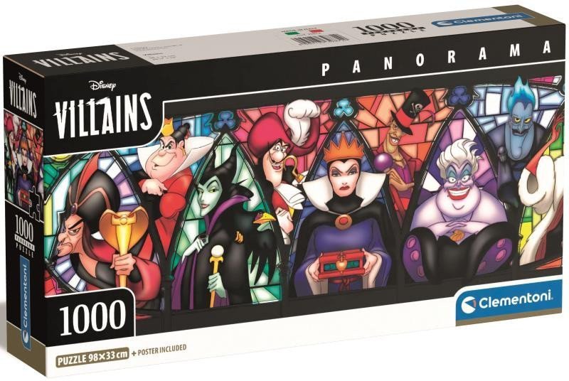 Puzzle Panorama Disney Villains 1000 dílků