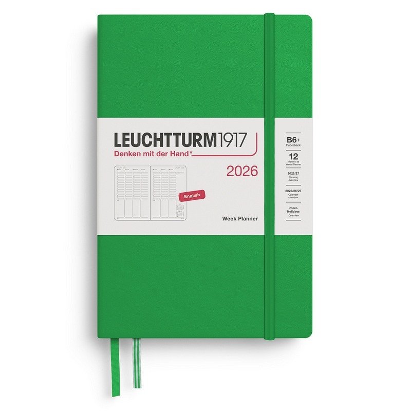 Week Planner 2026 Paperback B6 Spring Leaf