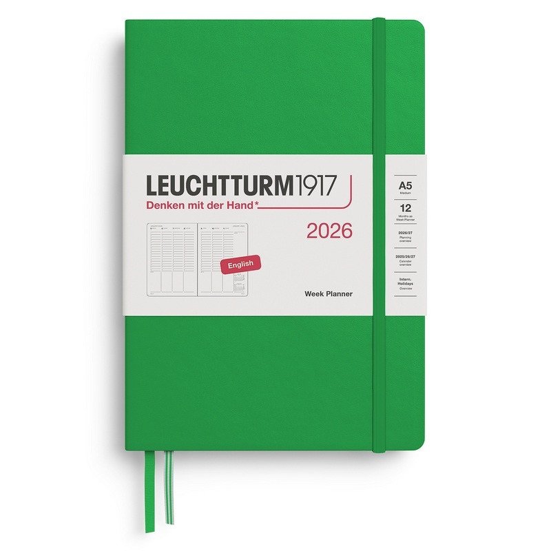 Week Planner 2026 Medium A5 Spring Leaf