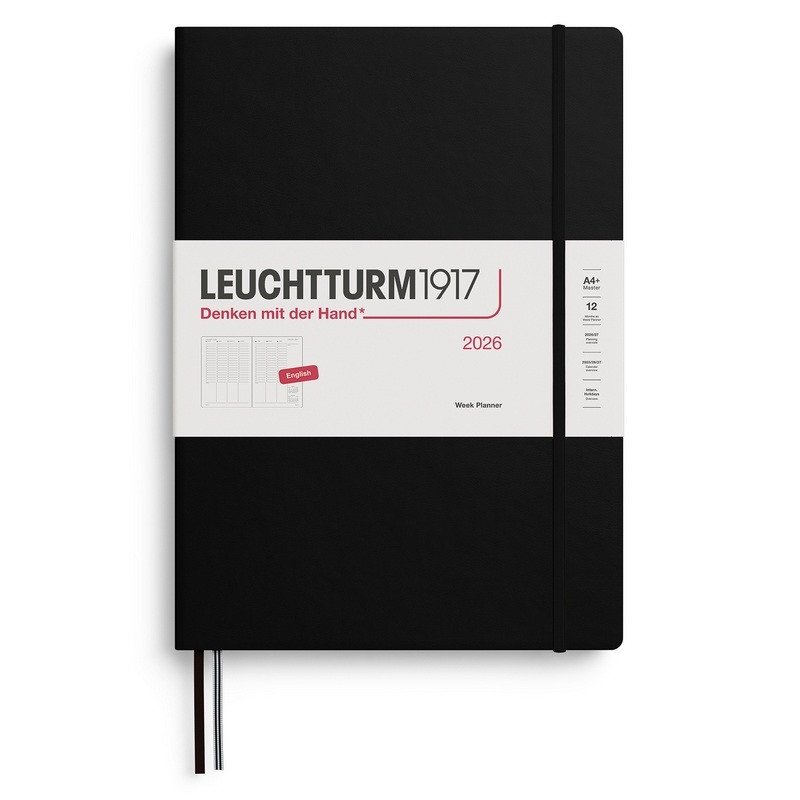 Week Planner 2026 Master A4 Black