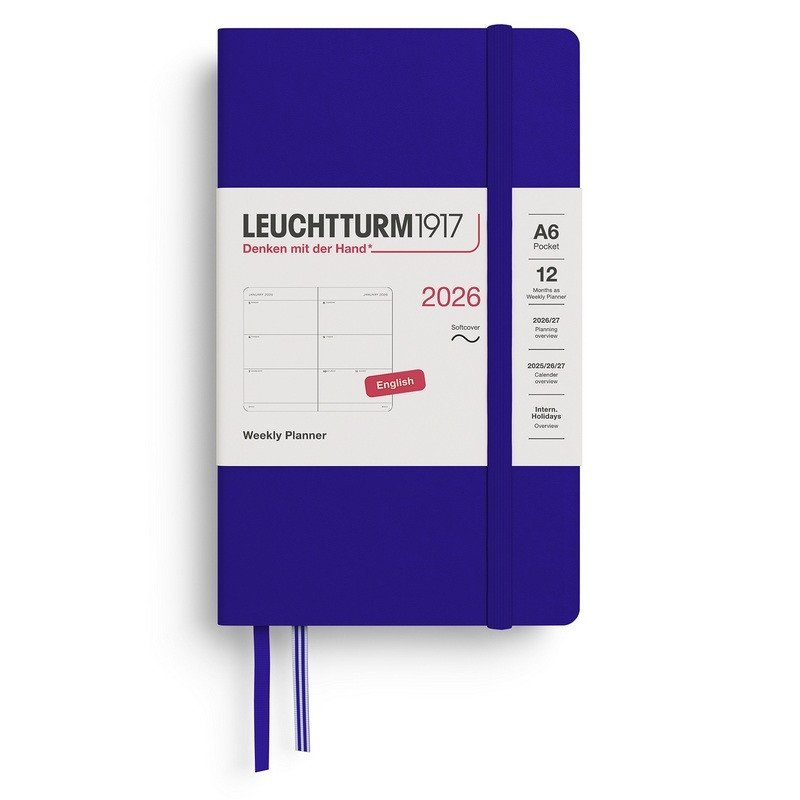 Weekly Planner 2026 Pocket A6 Ink