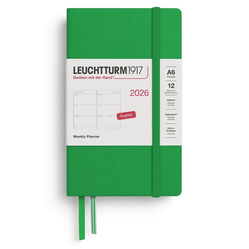 Weekly Planner 2026 Pocket A6 Spring Leaf