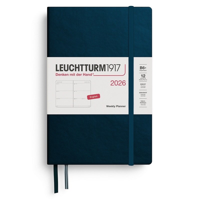 Weekly Planner 2026 Paperback B6 Deep Sea