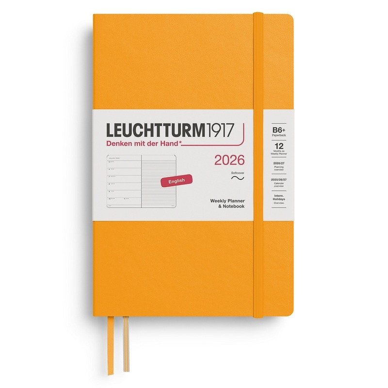 Weekly Planner Notebook 2026 Paperback B6 Rising Sun