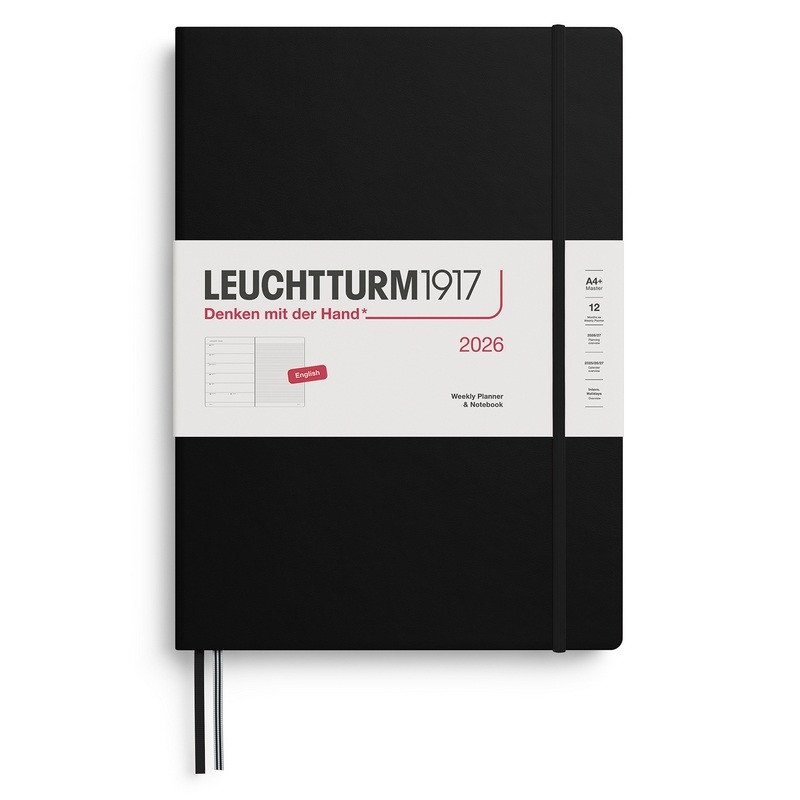 Weekly Planner Notebook 2026 Master A4 Black