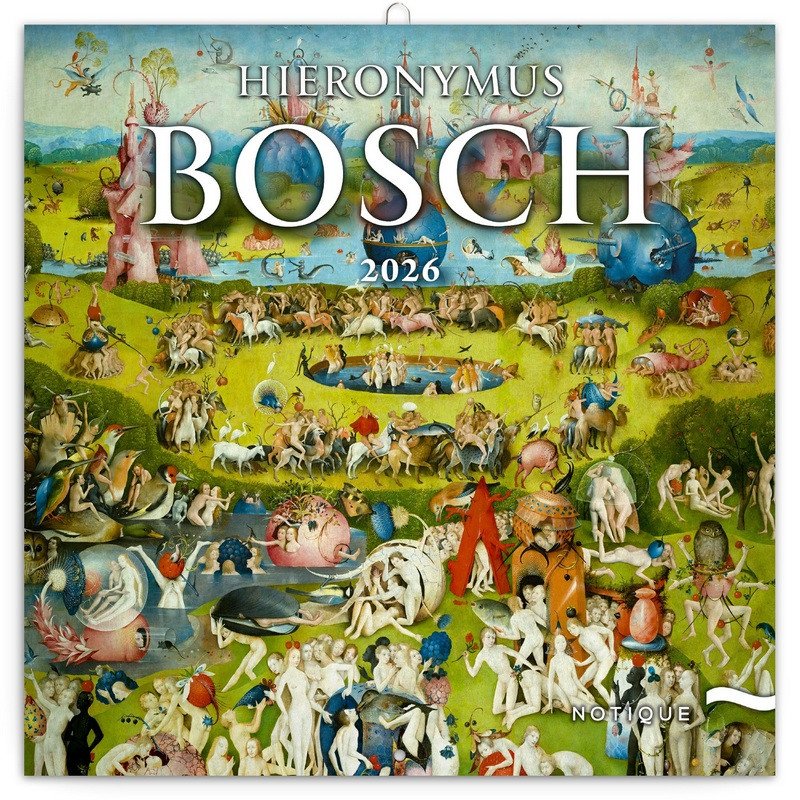 Kalendář 2026 poznámkový Hieronymus Bosch 30 x 30 cm
