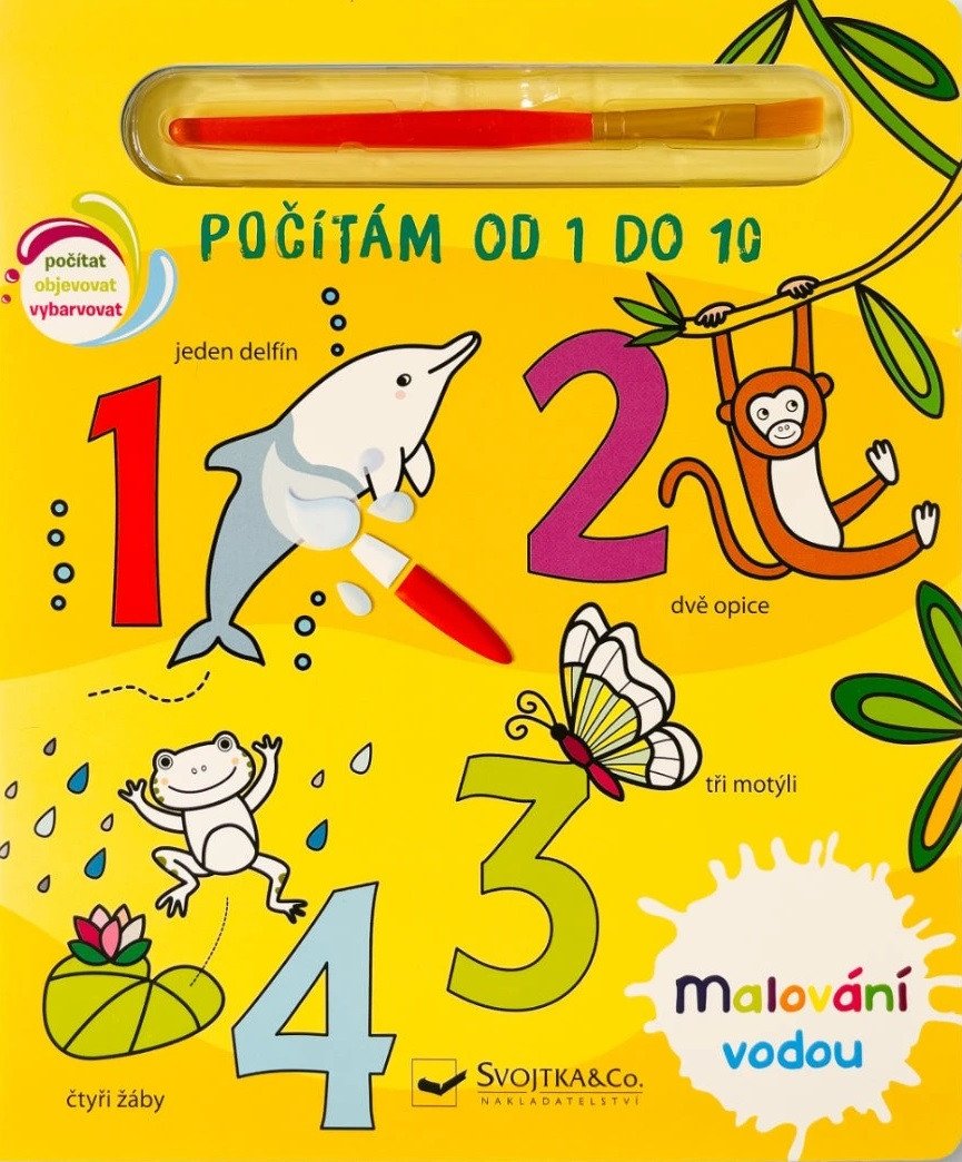 Malování vodou Počítám od 1 do 10