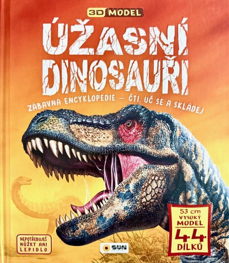 Úžasní dinosauři - Zábavná encyklopedie - Čti uč se a skládej Dárkový box - kniha model