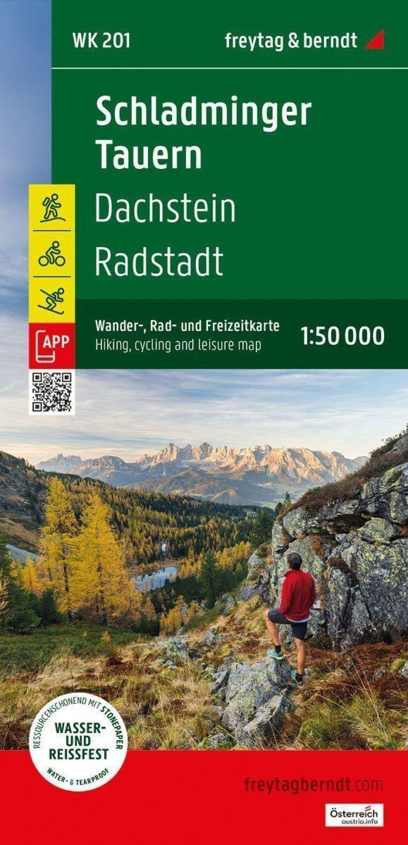 Schladminger Tauern - Radstadt - Dachstein 150 000 turistická mapa