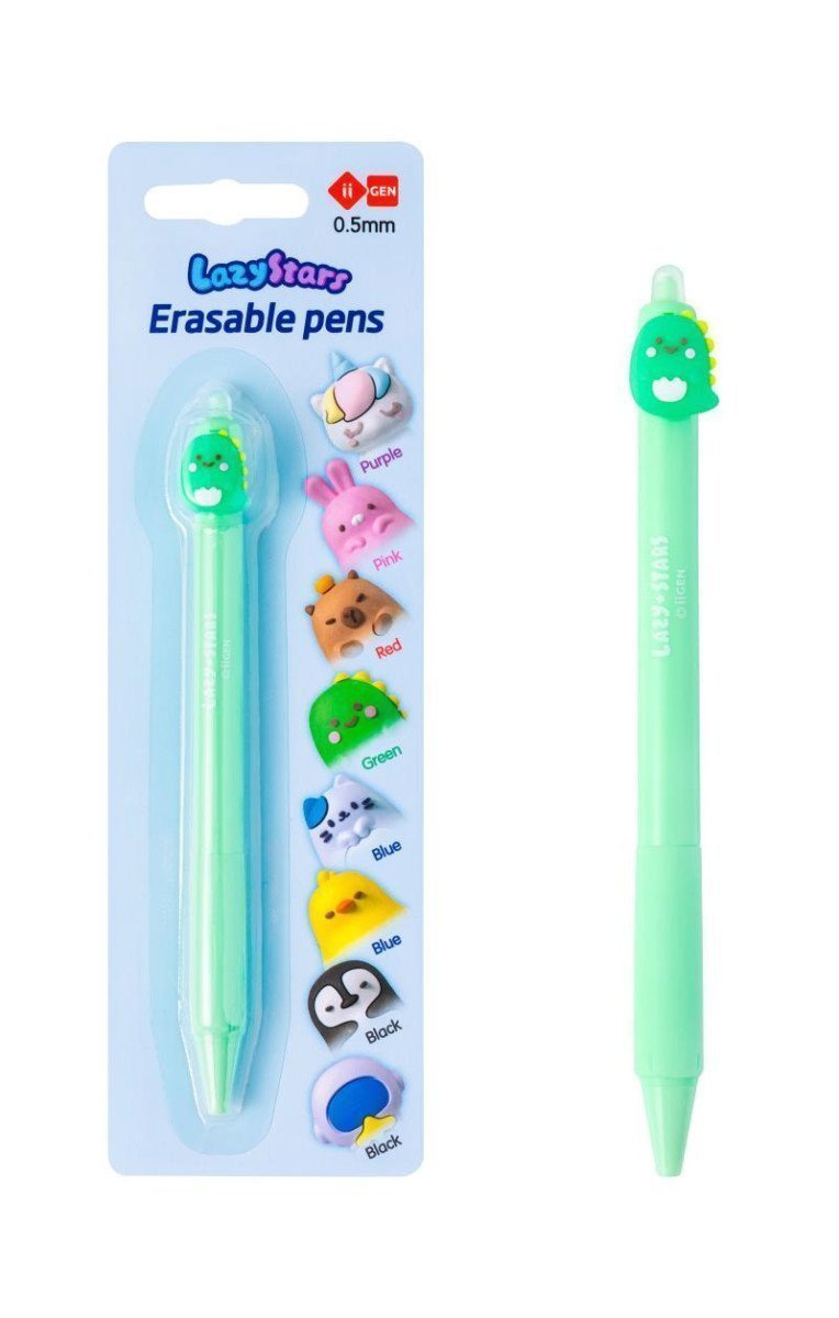 Gumovací gelové pero Dino blistr