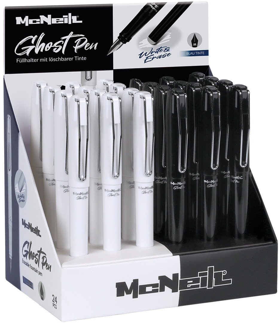 Colorino gumovatelné bombičkové pero McNeil Black White - mix barev