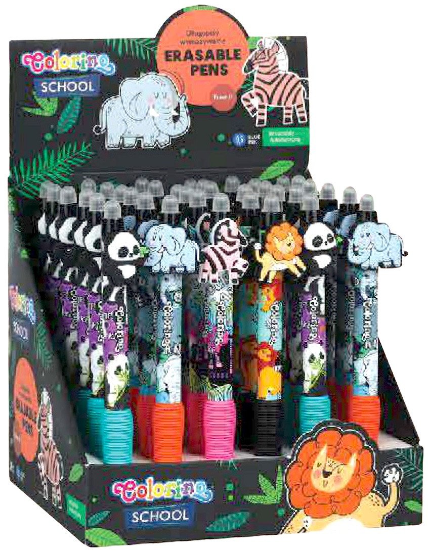 Colorino gumovatelné pero Zoo - mix motivů