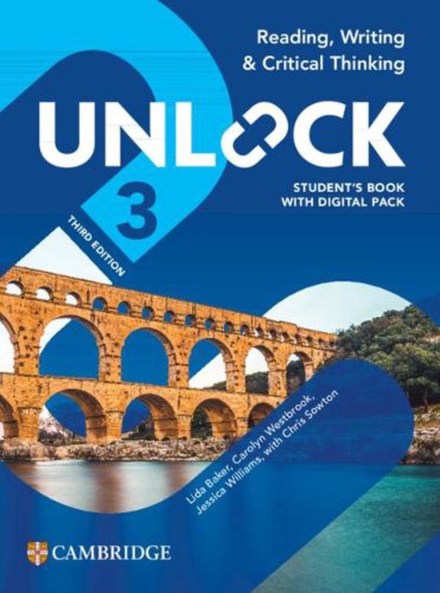 Unlock Level 3 Reading Writing and Critical Thinking Students Book with Digital Pack 3rd Edition – Baker Lida