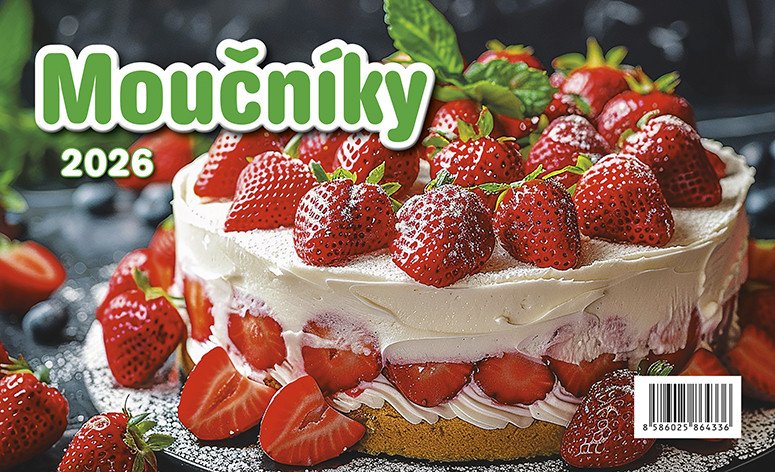 Kalendář 2026 Moučníky stolní 23 x 14 cm