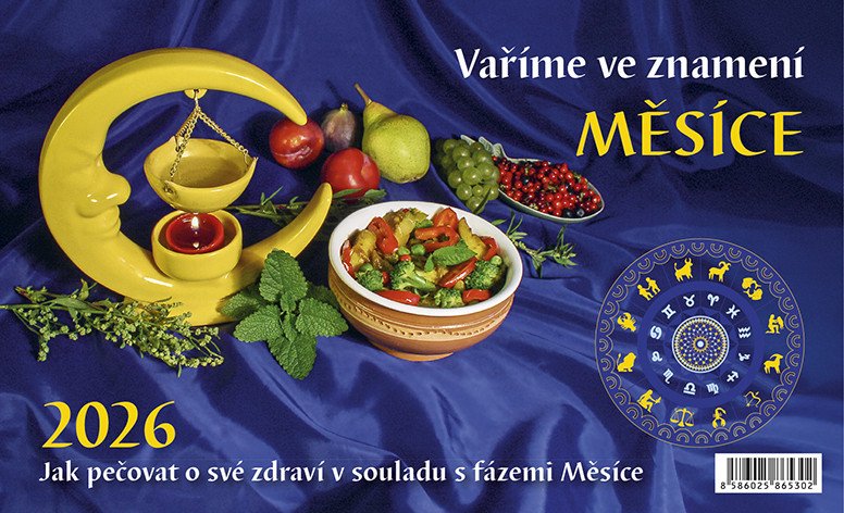 Kalendář 2026 Vaříme ve znamení měsíce stolní 23 x 14 cm